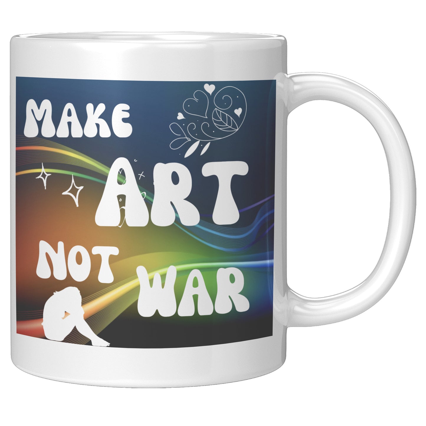 Make Art Not War Gift Mug