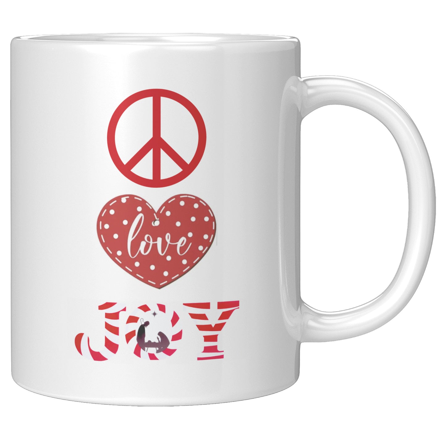 Peace Love Joy Christmas Gift Mug
