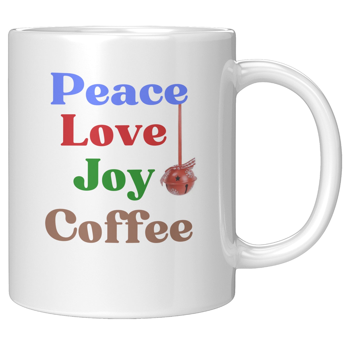 Peace Love Joy Christmas Gift Mug