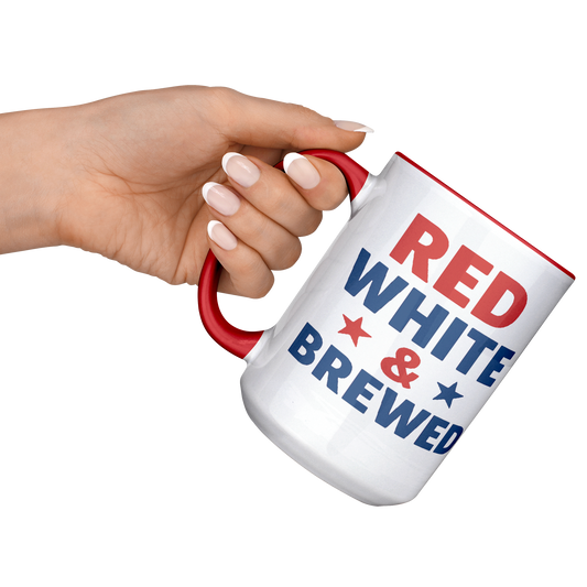 Red, White and Brewed – Patriotic Coffee Mugs. Buy 3 or more Patriotic Mugs and Save 10%