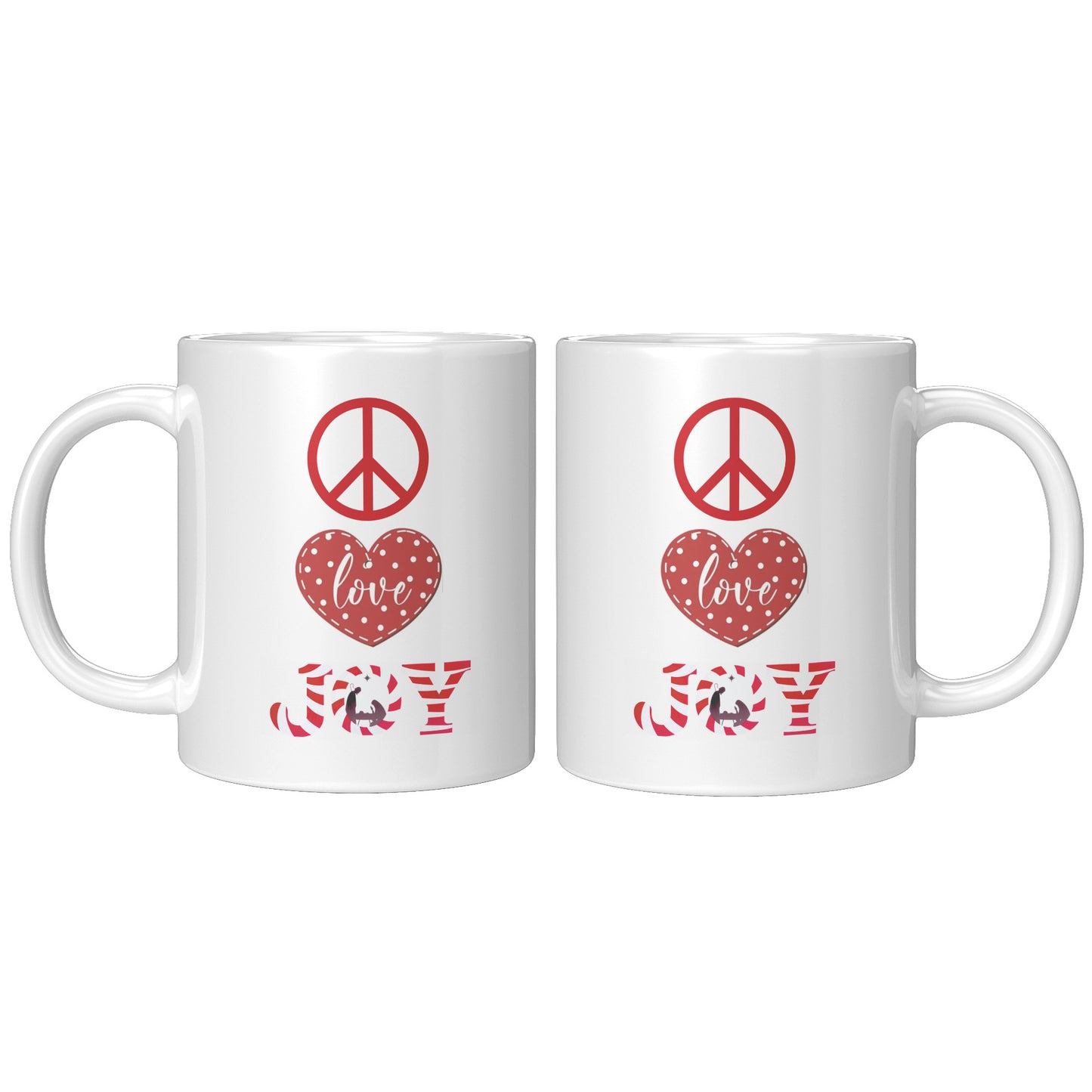 Peace Love Joy Christmas Gift Mug