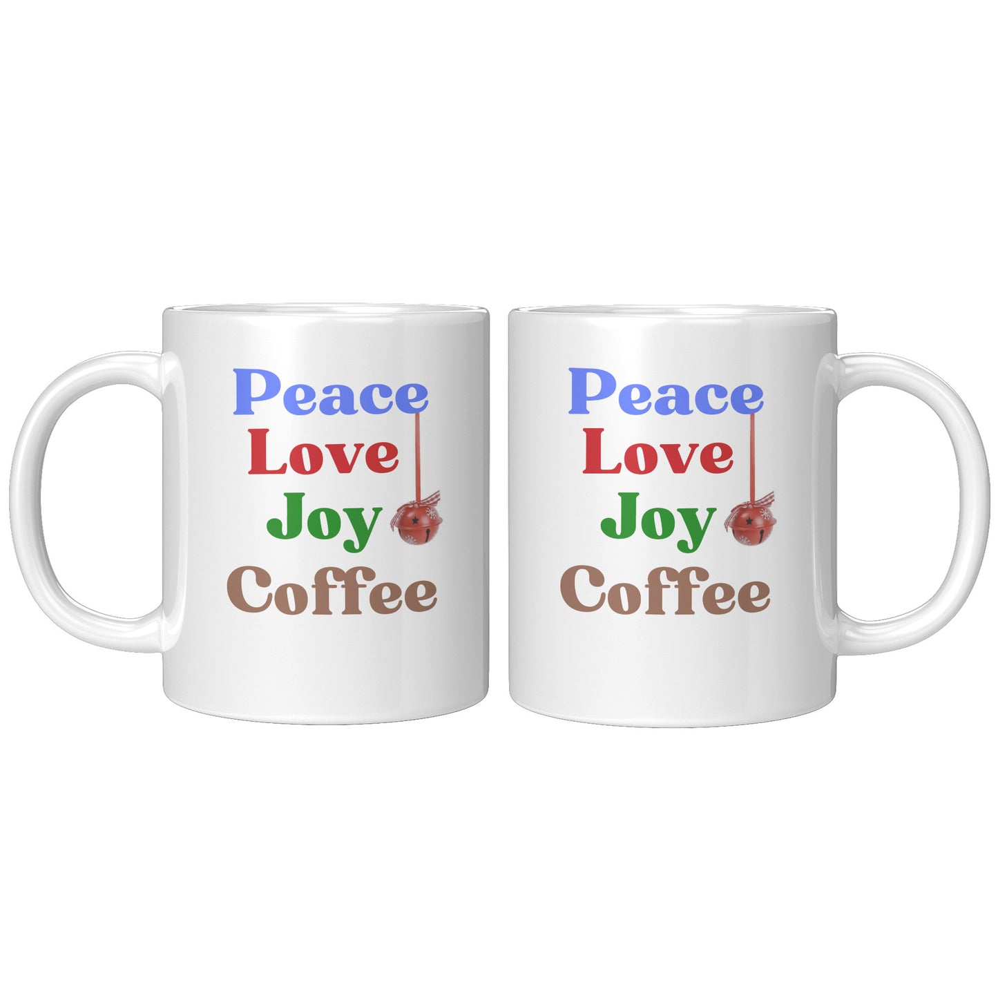 Peace Love Joy Christmas Gift Mug